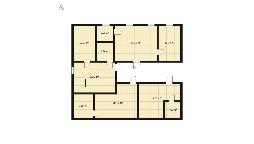 Нова floor plan 140.64