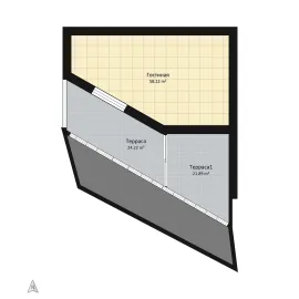 floor plan design showcasing a unique room layout with designated areas for living, emphasizing efficient space utilization and interior architecture, utilizing Homestyler's automated floor plan generation feature.
