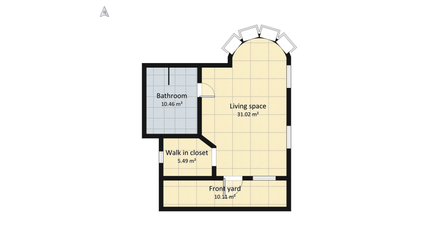 Benjamin's Cottage floor plan 61.98