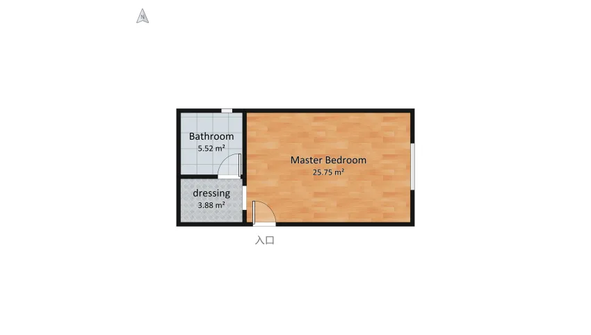 bedroom floor plan 54.95