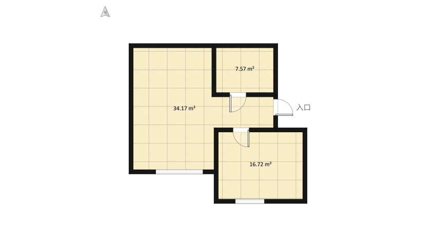 cozy flat floor plan 65.37
