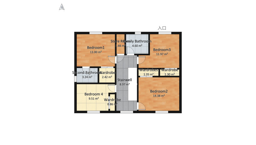Alternative design floor plan 174.14