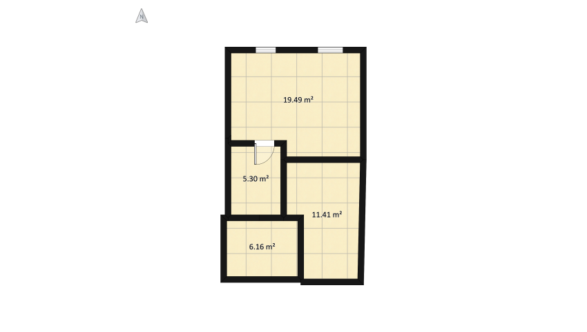 bedroom Fiep Westendorp floor plan 48.91