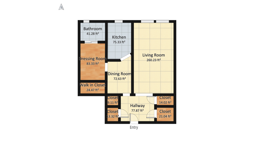 303 East 37th Street after Ma died floor plan 76.68