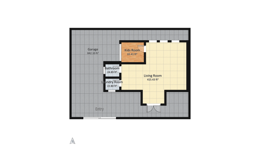Simple modern home floor plan 179.43