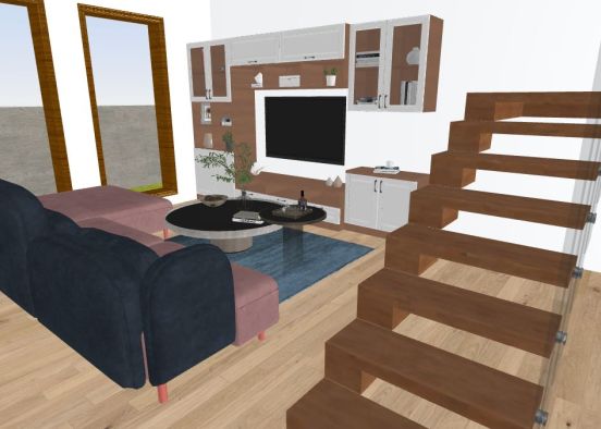 Simple modern home Design Rendering