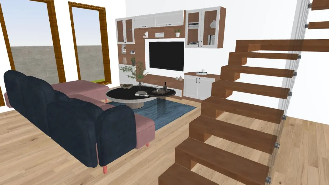 Simple modern home 3d design renderings