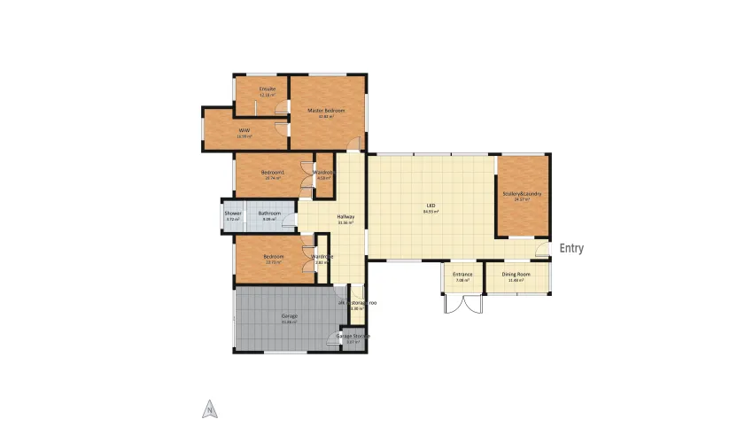 Industrial Home floor plan 333.52