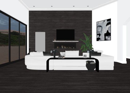 minimal living room project_copy Design Rendering
