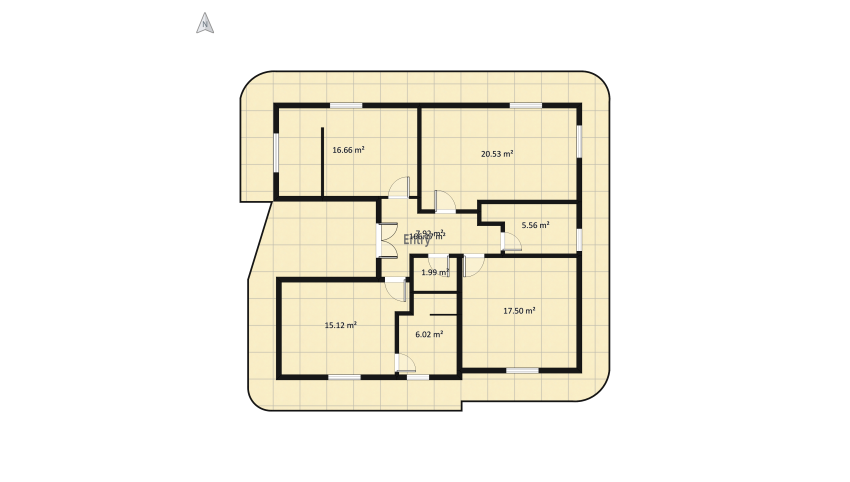 Appartamento per giovane Coppia floor plan 257.68