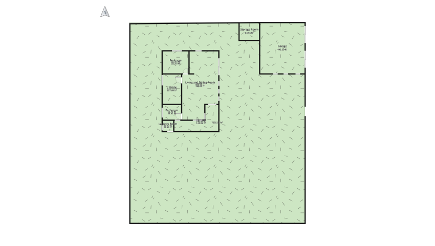 1000 m2 floor plan 954.75