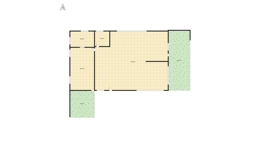 Casita dos cuartos y dos patio floor plan 4258.18