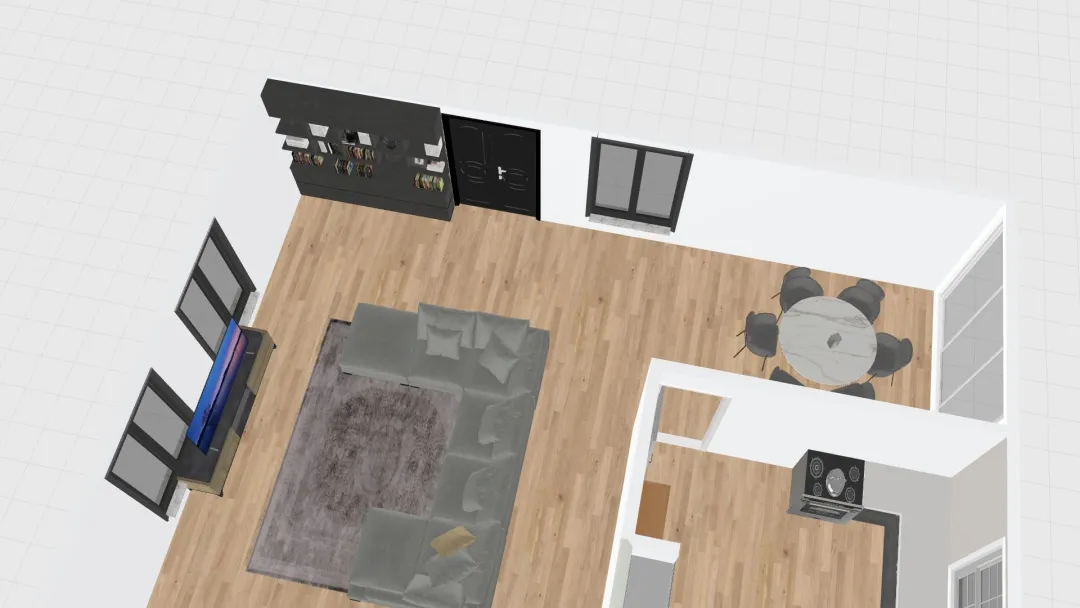Unfurnished house 3d design renderings