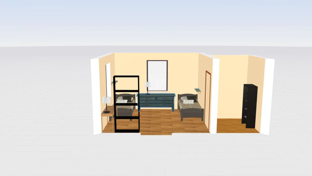 prototype of p4 design bedroom day 2 3d design renderings