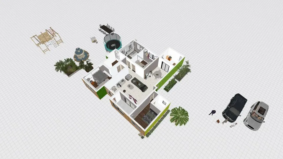 11 Three Bedroom Large Floor Plan_copy 3d design renderings