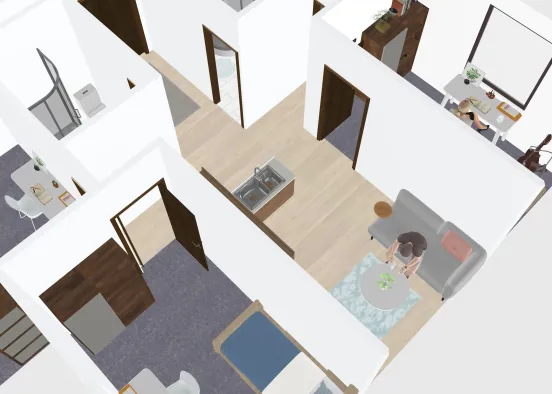 Rishon Lezion Apartment with Decor Design Rendering