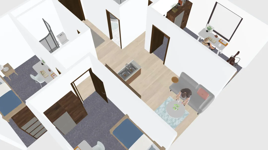 Rishon Lezion Apartment with Decor 3d design renderings
