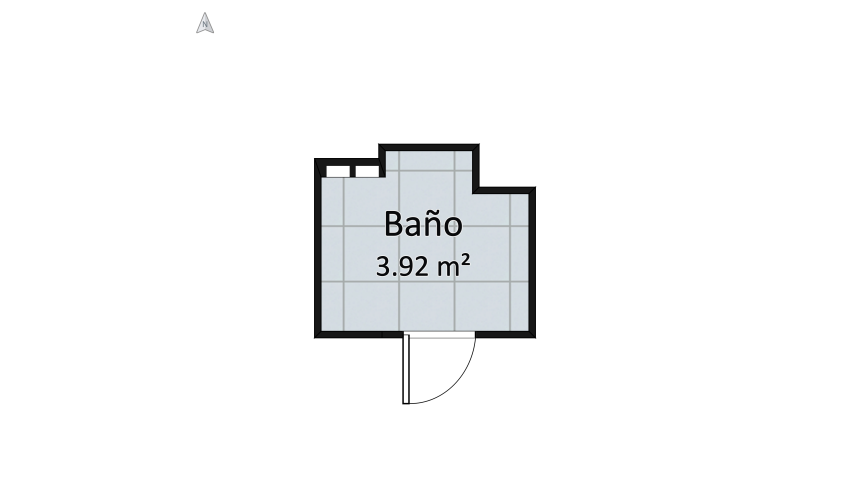 Baño Abi - 2 Hornacinas floor plan 4.27