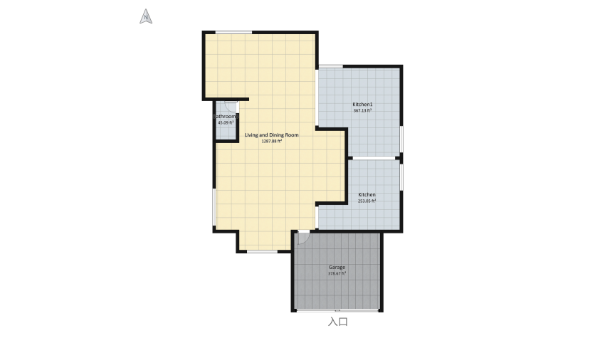 Kiara's Homestyler Home floor plan 695.16
