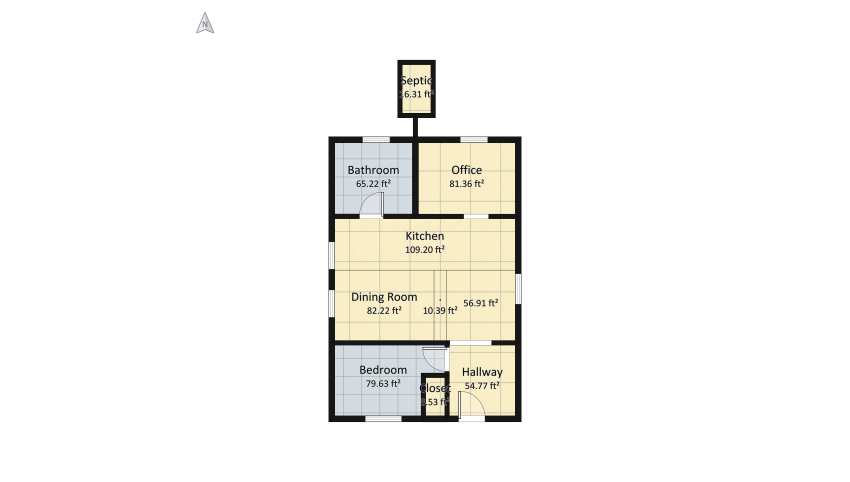 Natasha Cottage floor plan 58.87