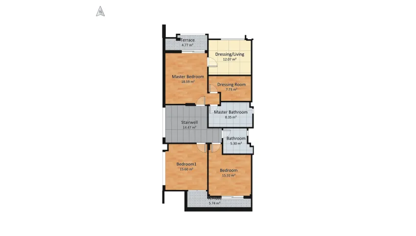 Lavista Floor2-01 floor plan 119.6