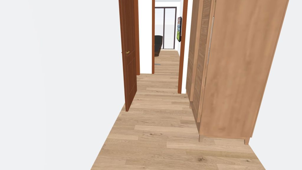 kuchyn ucko,pokoj na sever, 1 dvere do spize 3d design renderings