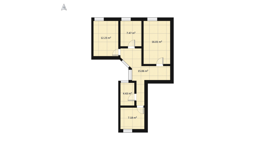 Via Tertulliano floor plan 75.66