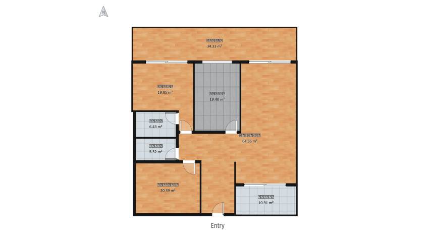 Copy of Copy of 11 Four Bedroom Calm Colored Design floor plan 196.28