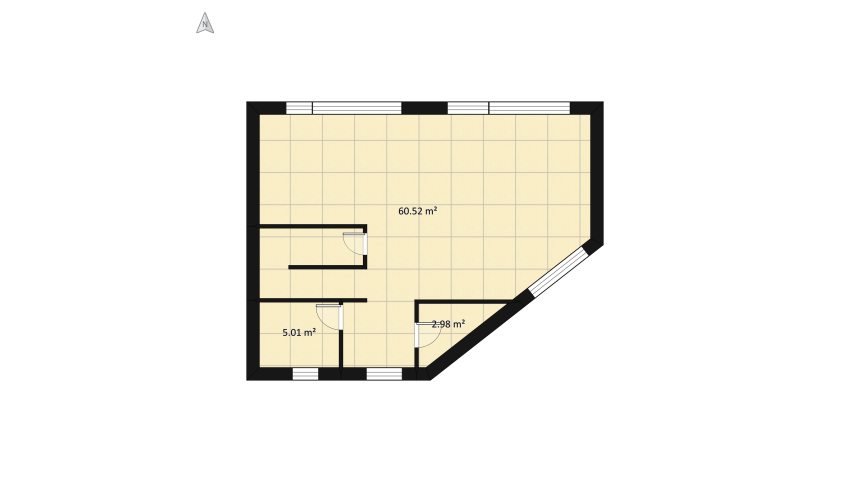 Duplex Durlești - baia etaj modificat floor plan 205.8