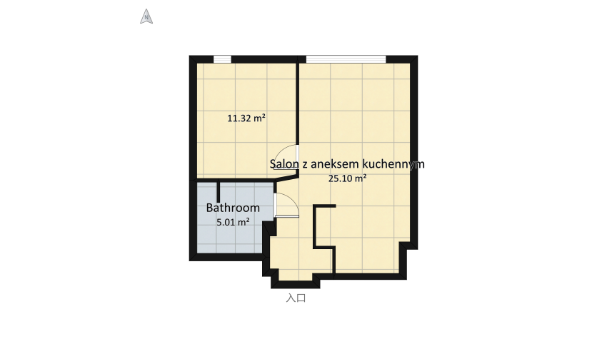 Słupecka 3 floor plan 46.22