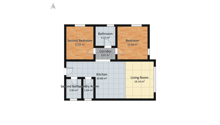 Modern Family House floor plan 75.25