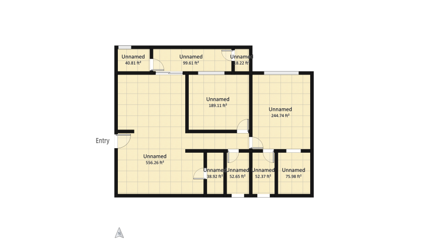 2 Bedroom Condo - City Life floor plan 381.47