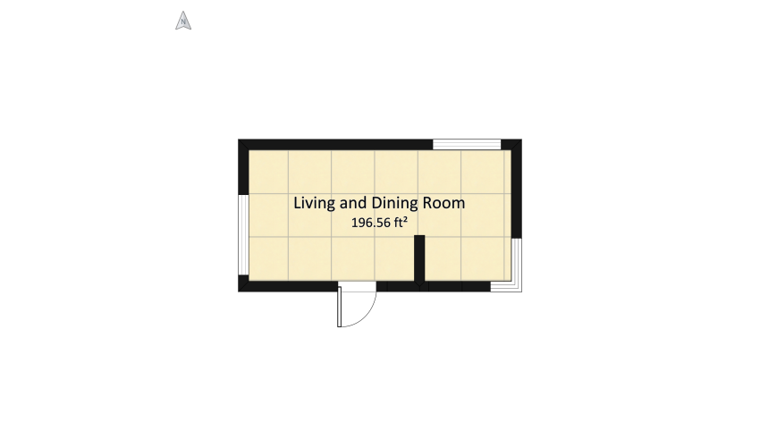 living/dinning Room floor plan 20.77