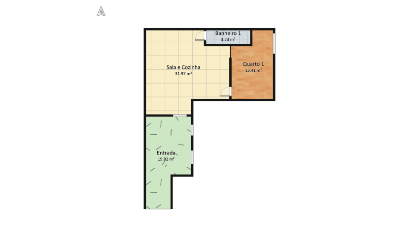 Casa - Primeiro Andar (Floor 1) floor plan 67