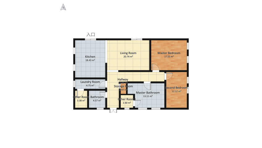 #HSDA2021Residential  Appartamento n. 5 floor plan 128.84