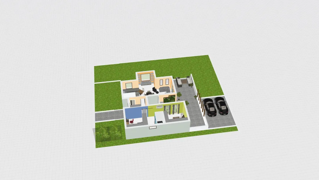 Nappali belsőtér 3d design renderings