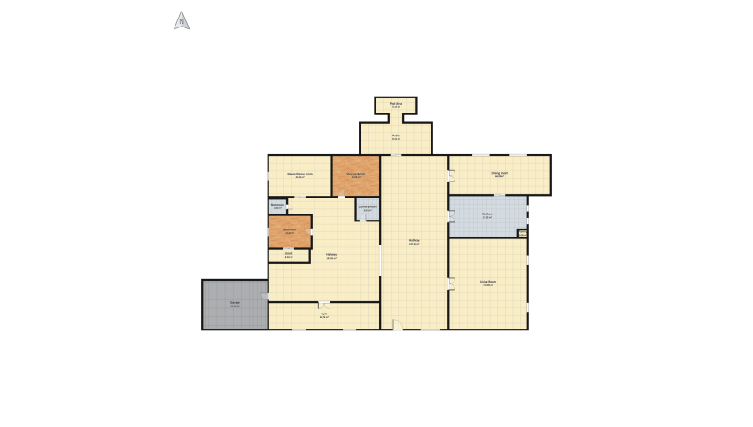 Dream House -First floor & Second floor floor plan 1763.61