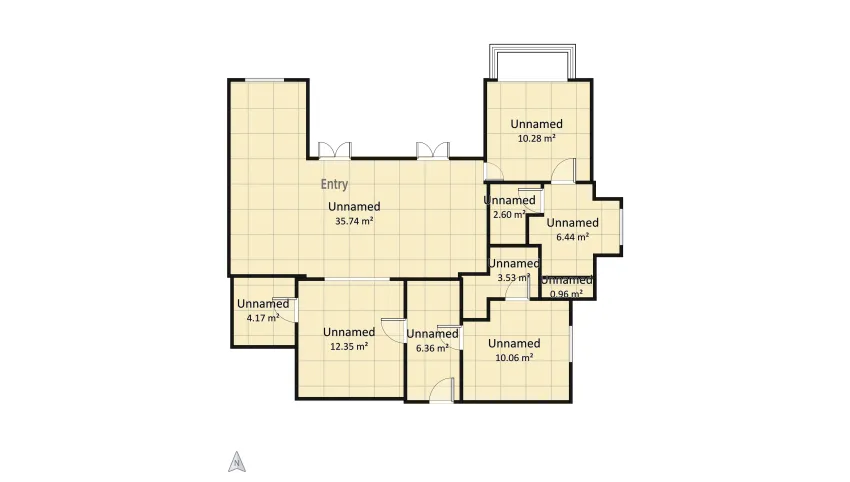 Peachy house floor plan 92.5