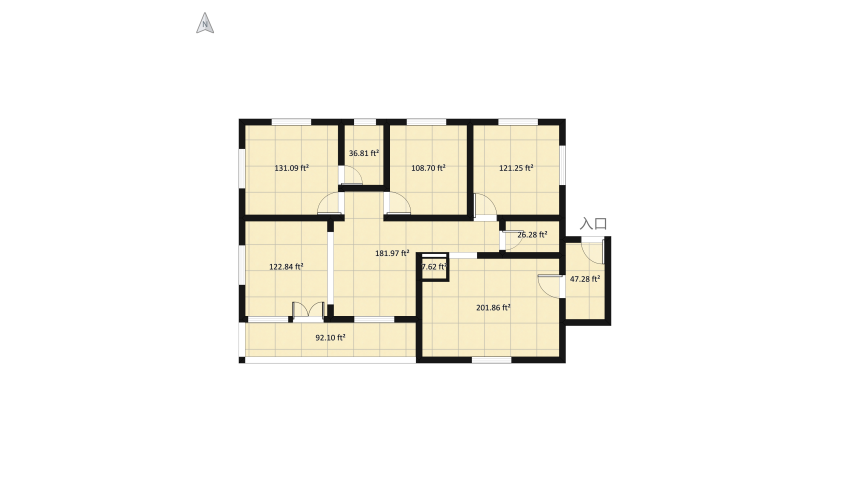 HOUSE floor plan 134.48