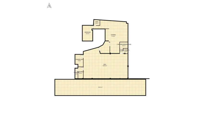 Callejón Modificación floor plan 256.48