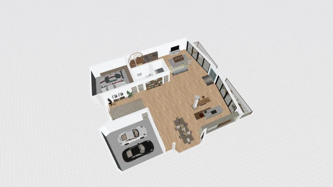 finished first floor only 3d design renderings