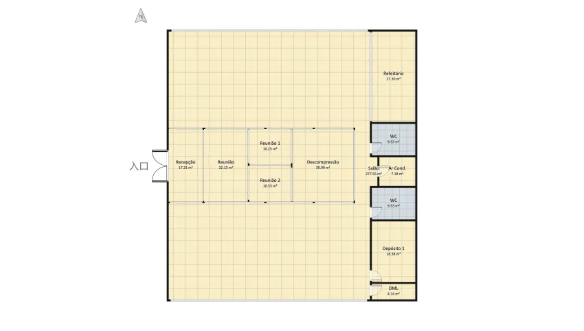 Nova Sede floor plan 463.63