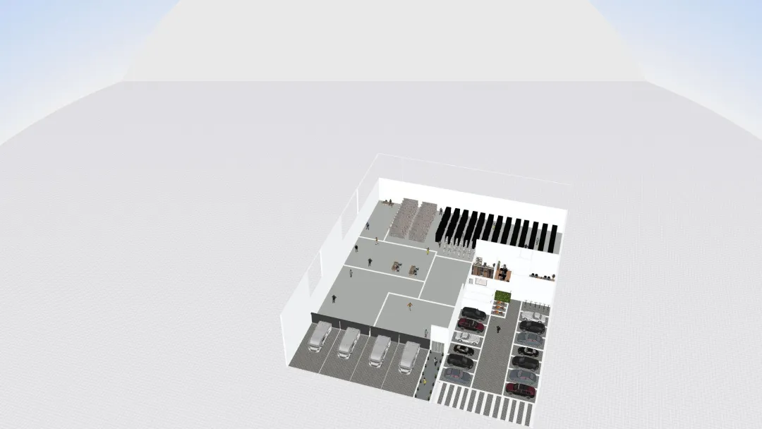 Layout de um Centro de Distribuição - Darcilene Nascimento 3d design renderings