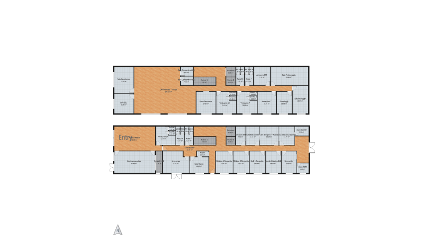 Edificio SSL 2 duchas floor plan 723.13