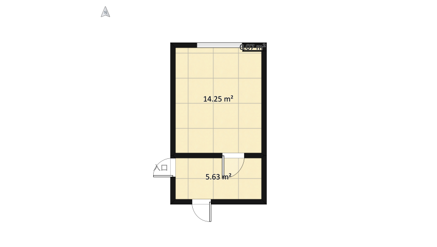 Мужицкая спальня  floor plan 22.61