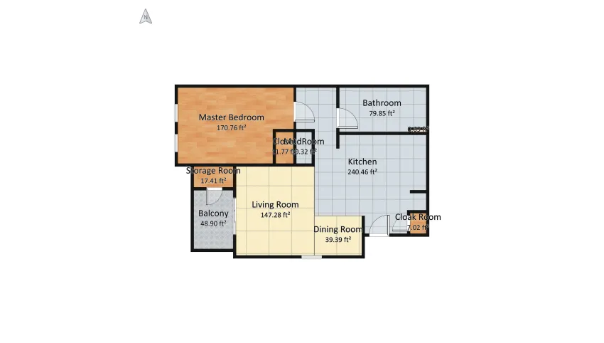 Living Single floor plan 71.9