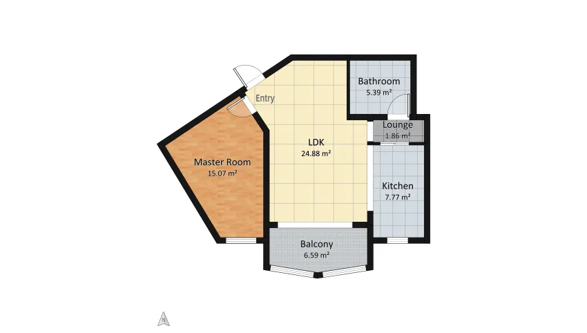 Moroccan Style for Web floor plan 61.56