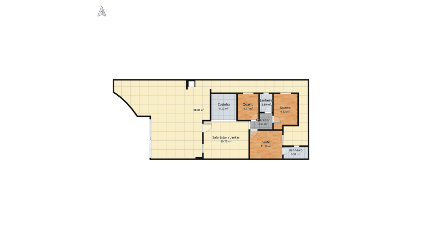Proposta casa 6-0 floor plan 168.38