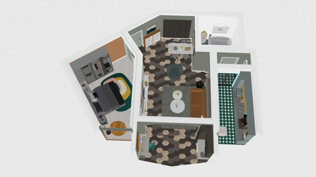 Modern Urban ApartmentModern Urban Apartment_copy 3d design renderings