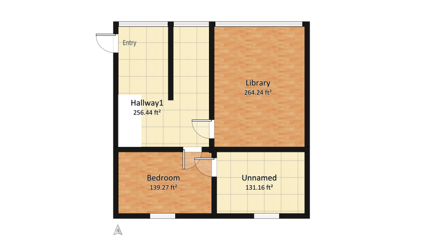 Multifunctional Living  floor plan 1592.29